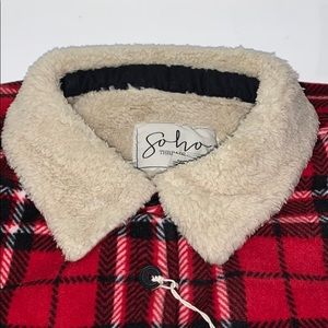 Soho | Jackets & Coats | Soho Threads Womens Shirt Jacket Plush Super ...